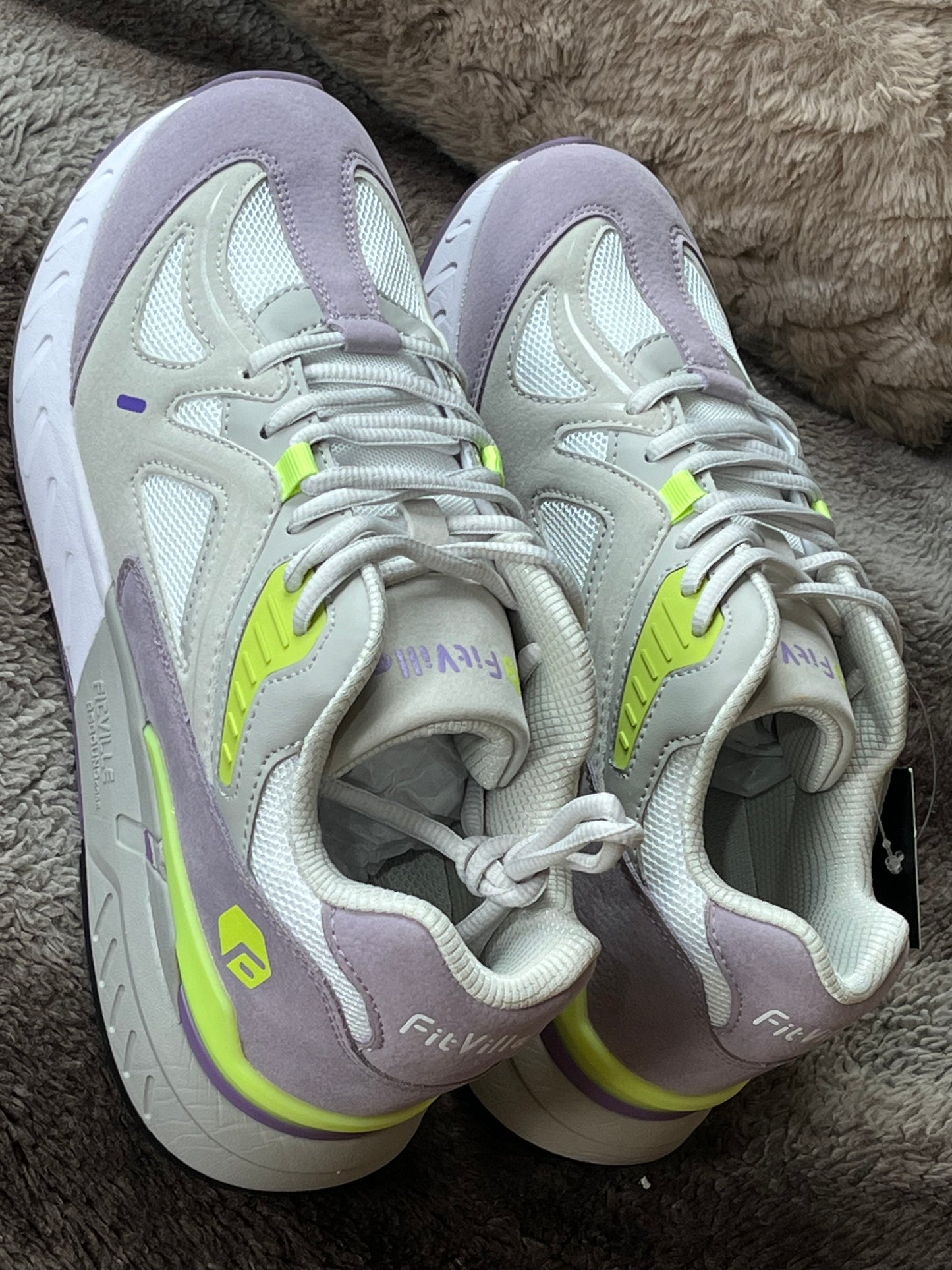 Womens Extra Wide Fit Trainers Ladies Walking Running Shoes Comfortable Sneakers for Flat Feet Plantar Fasciitis, UK 7.5