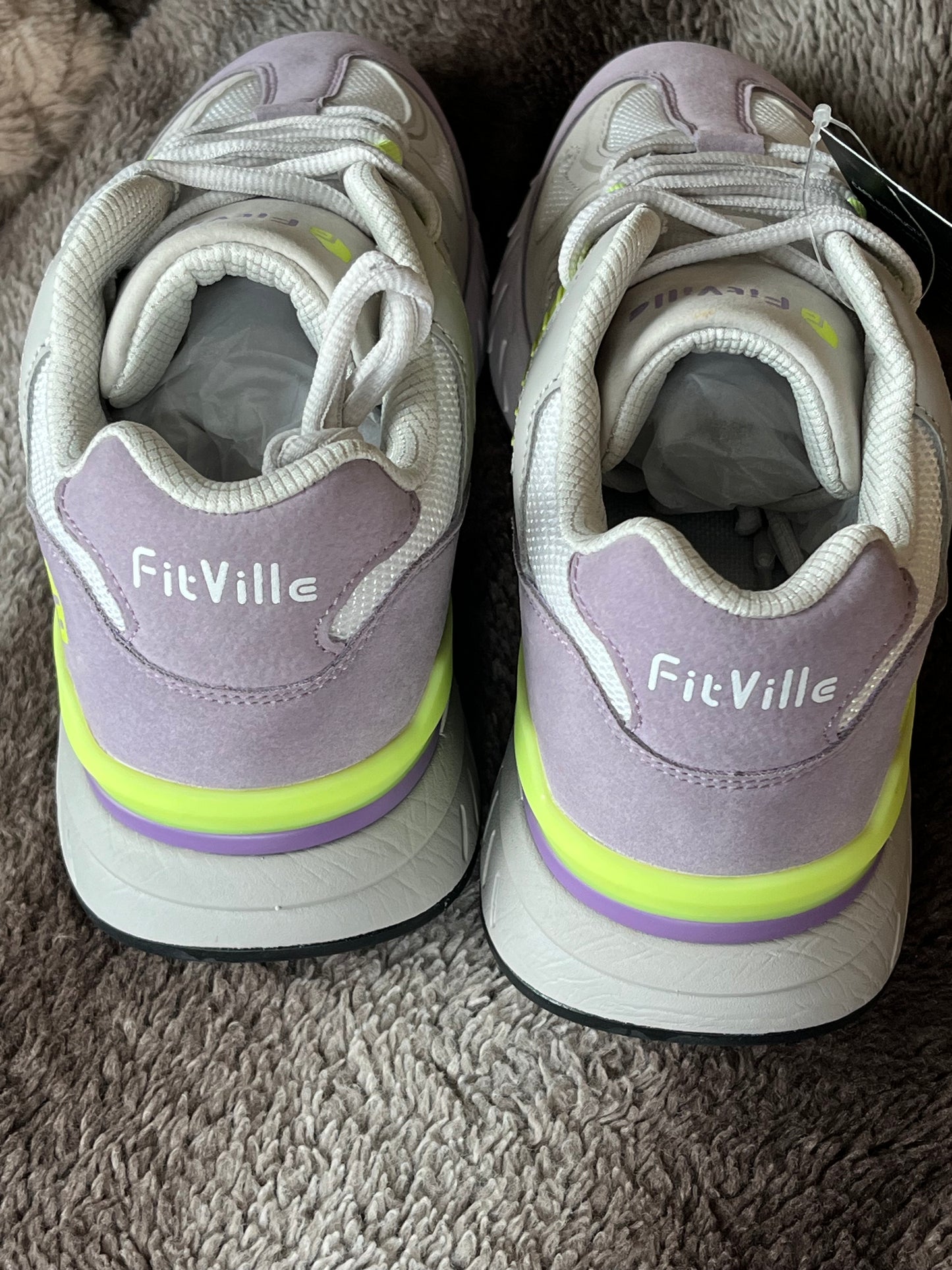 Womens Extra Wide Fit Trainers Ladies Walking Running Shoes Comfortable Sneakers for Flat Feet Plantar Fasciitis, UK 7.5