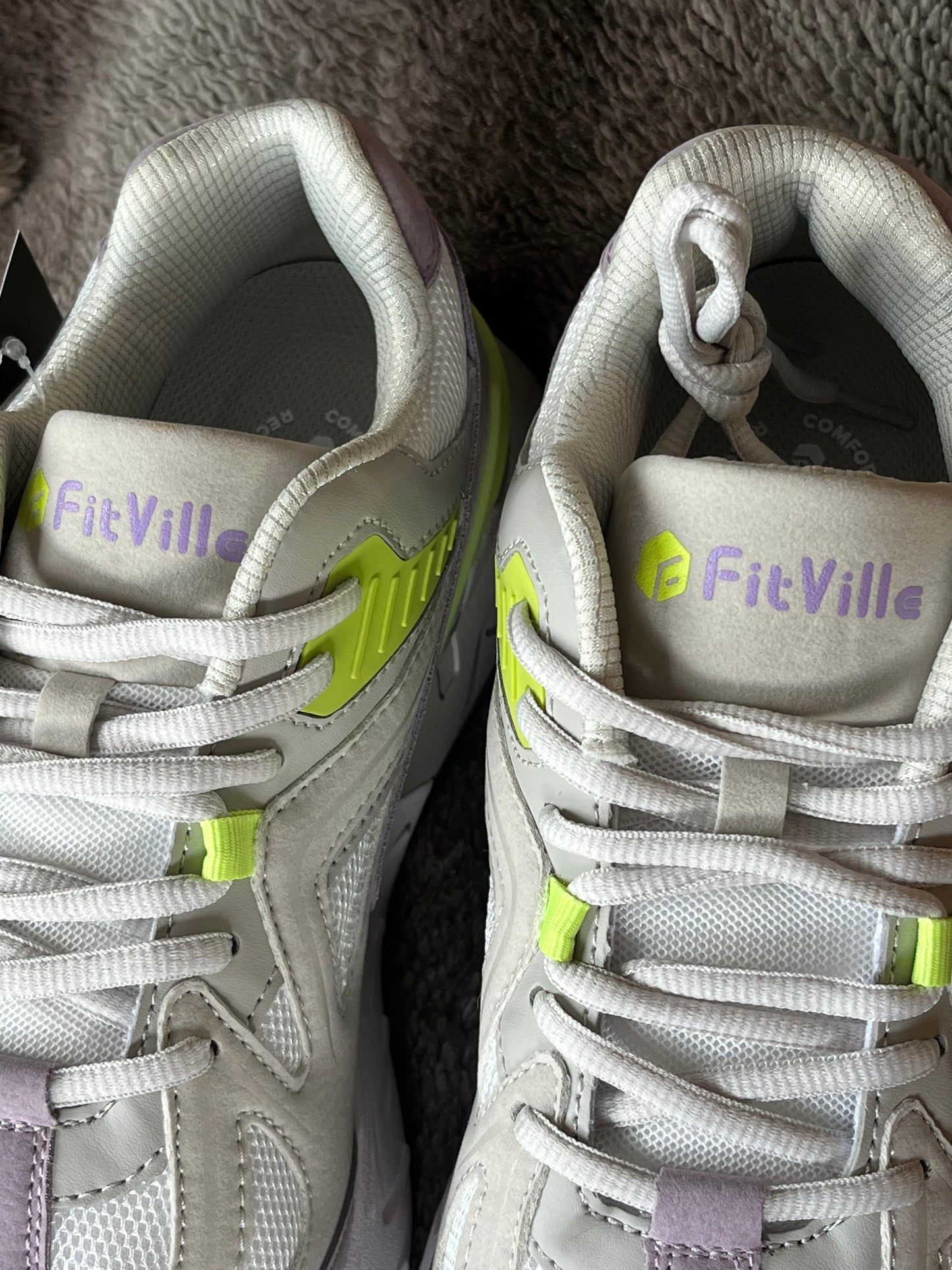 Womens Extra Wide Fit Trainers Ladies Walking Running Shoes Comfortable Sneakers for Flat Feet Plantar Fasciitis, UK 7.5