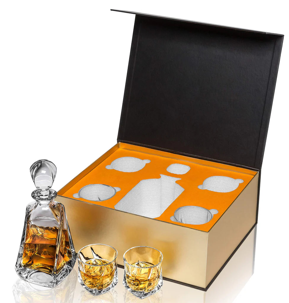 Crystal Decanter and  4 Glass Gift Set